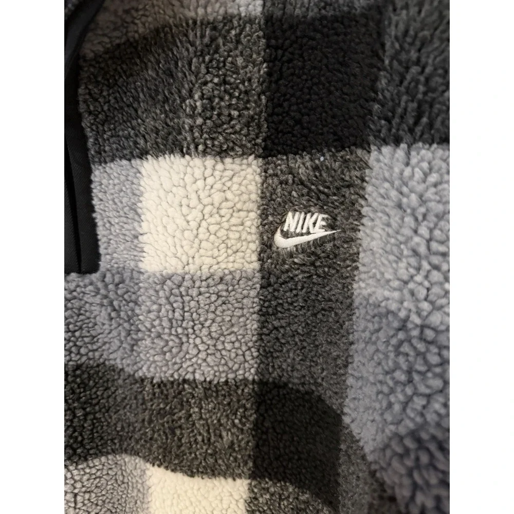 Nike Club Fleece Winterized Men's Size XXL Half-Zip Black White FZ0896-010